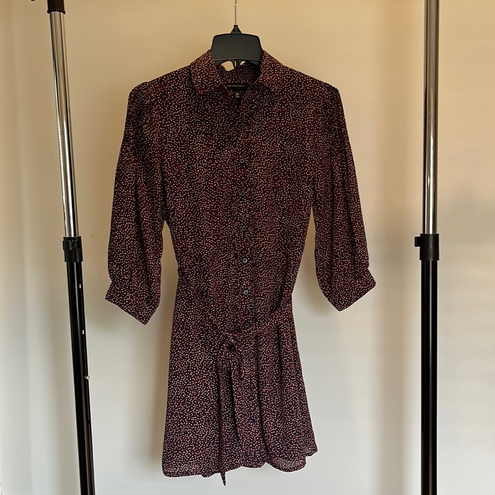 Banana Republic 3/4 sleeve sheath dress, lined.  0petite